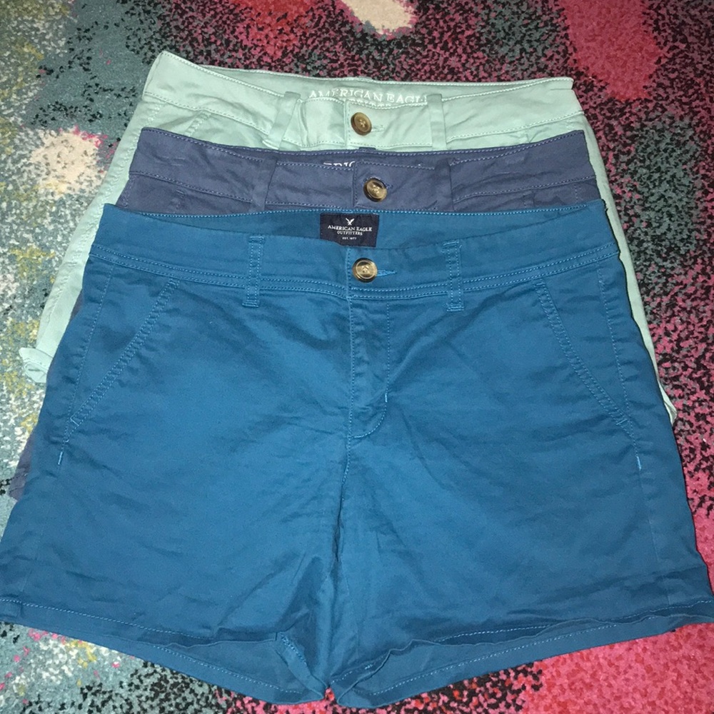 3 Pairs American Eagle Super Stretch shorts - as 8